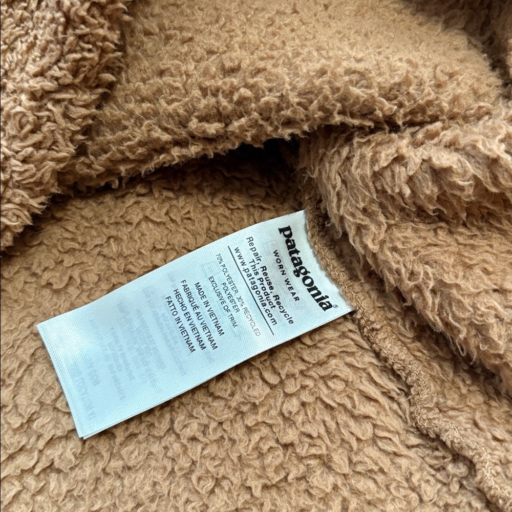 Patagonia Los Gatos 1/4 Zip Pullover Fuzzy Sweater Brown - Picture 5 of 6